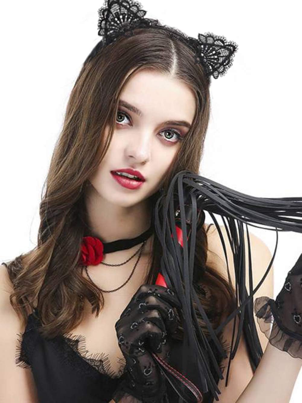 SUNTRADE 2PCS Lace Cat Ears Headband Exquisite Sweet Sexy Women Hair Accessories, Black, 2 Count (Pack of 1) - Image 4