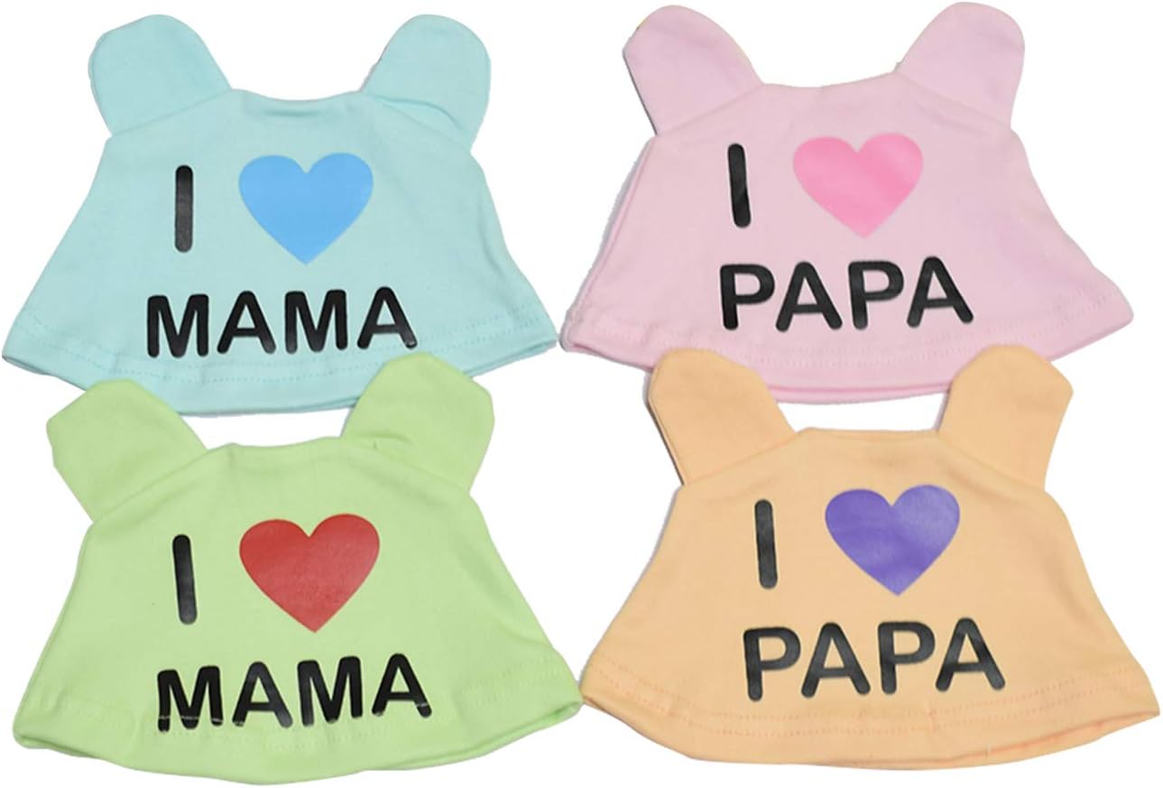 Billy Bum Baby Boys and Baby Girls Soft Cotton Cat Caps (0+ Month) - Pack of 4