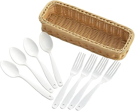 Amazon Co Jp タマハシ カトラリーセット ホワイト カレー パスタ 8pc ソワレ ホーローカトラリー Sog 02 ホーム キッチン