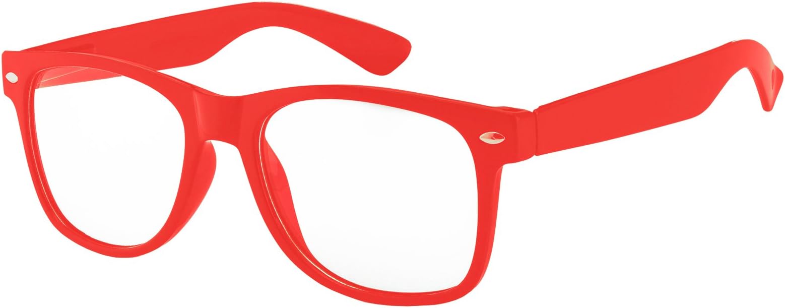 Kids Clear Lens Colored Glasses Protect Child's Eyes from UVB UVA