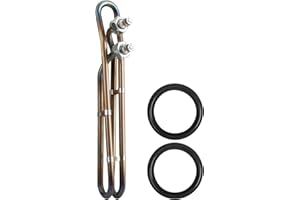 Hasanbar 5.5KW 240V Universal Heating Element Replacement for Balboa Spa Heater Element, Titanium Flo-Thru Hot Tub Heater Element for Spas Electric Heater or Swimming Pools (10 inch)