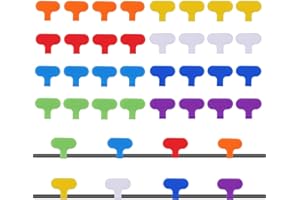 32pcs Cable Labels Cord Tags Labeling with Writable Surface, 8 Colors Reusable Waterproof Wire Tags for Electronics Organizat