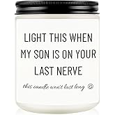 Daughter in Law Gifts, Funny Daughter in Law Birthday Gifts, Mothers Day Christmas Gift for Future Daughter-in-Law from Mother-in-Law, Unique Candle Gift for Son’s Girlfriend