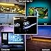Achivy LED Lighting Strip RGB Adhesive USB LED TV Strip with 17keys RF Remote for HDTV and Monitors Background Lighting (4 x 1.64ft/2M)