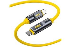 AOHI USB4 2.0 Cable with LED Display 3.3ft, 240W PD3.1 Fast Charging, 80Gbps Data Transfer, Dual 8K Display, The Future Adoni