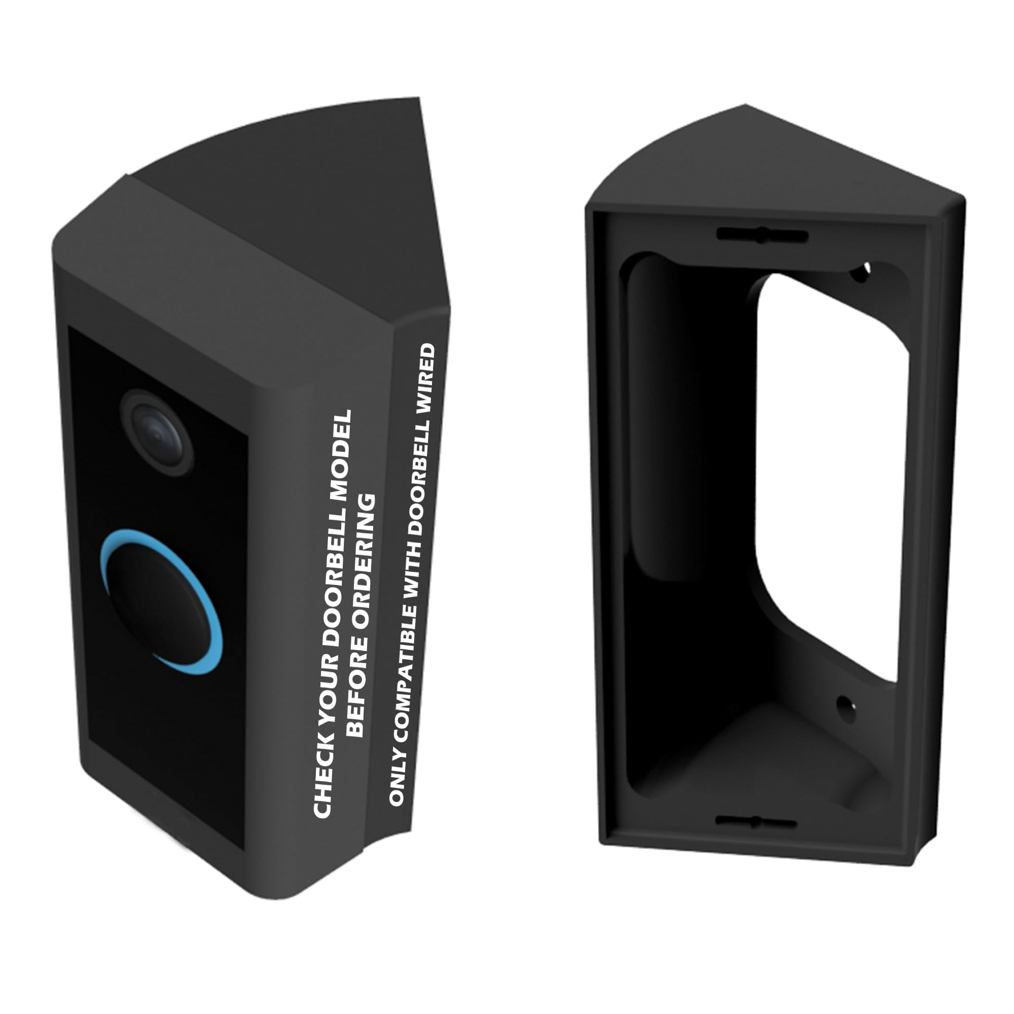 Photo 1 of Mars Outpost Video Doorbell Corner Mount for Doorbell Wired (Model 5AT3T5) Corners Mounting Bracket 45 Degree Camera Holder Wedge Kit for Apartment or House (Corner Mount)