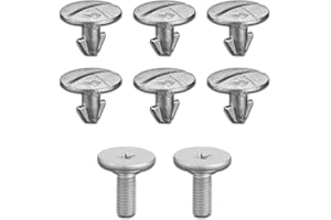 Jawmoy Pack-8 Lower Engine Cover Pin Screw, Engine Splash Shield Hardware Screw, Compatible with Honda Accord Civic CR-V 90674-TY2-A01 90105-TBA-A00 (Silver)