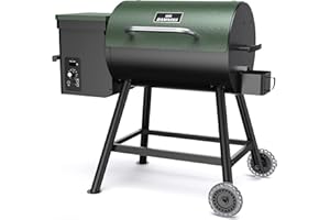 DAMNISS Wood Pellet Grill & Smoker 8-in-1 Pellet Grill with Automatic Temperature Control, & Rain Cover 456 Sq. in Area for Backyard Camping Outdoor