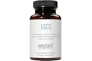 WEYLAND BRAIN NUTRITION Weyland: EGCG from Green Tea Extract, 400 mg (100 Vegetarian Capsules)