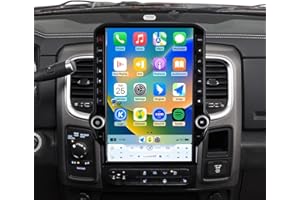 FUOSUC 4G Network Radio for Dodge RAM 1500/2500/3500 2013-2018 Upgrade,8-Core Qualcomm 14inch QLED Touch Screen Stereo,CarPlay & Android Auto(OEM 4" Screen Only)