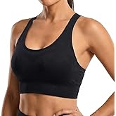 Sports Bra for Women High Support, High Impact Sports Bra Adjustable Supportive Wireless Gym & Yoga, Black, Large