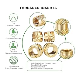 500 Pcs Threaded Inserts for Plastic M2*100