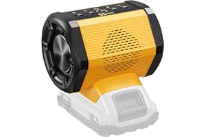 OHYES Bluetooth Speaker Compatible with DeWALT 20v Max Battery for Jobsite Camping & Festival Gifts(Battery not Included)