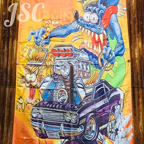Amazon Co Jp ラットフィンク ホットロッド Hotrod バナー ヴィンテージ アメ車 クラシック アメリカン雑貨 Us トラック ハーレー フィギュア 看板 Jsc ホーム キッチン