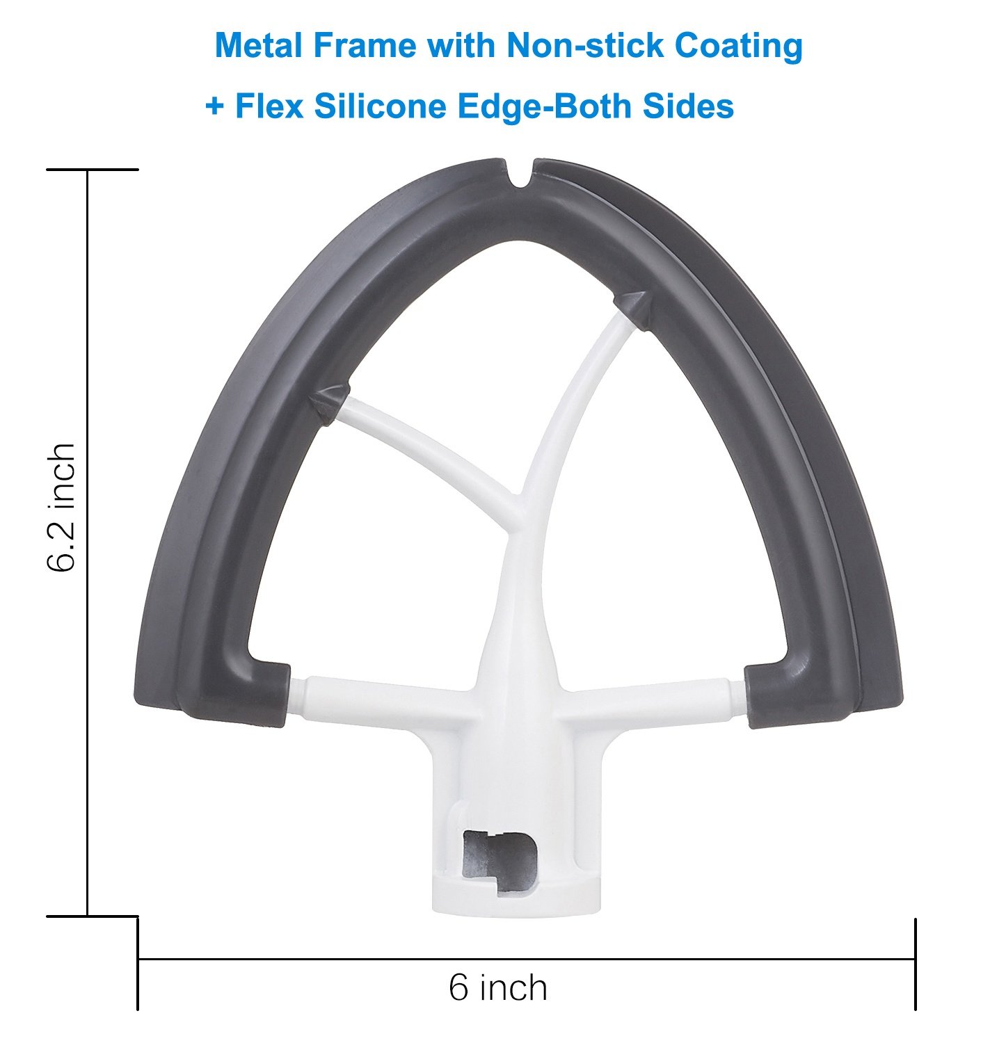 Gvode Flex Edge Beater for KitchenAid 4.55 Quart TiltHead Stand