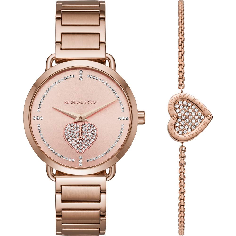 Michael Kors MK4468 Ladies Portia Watch and Bracelet Gift Set
