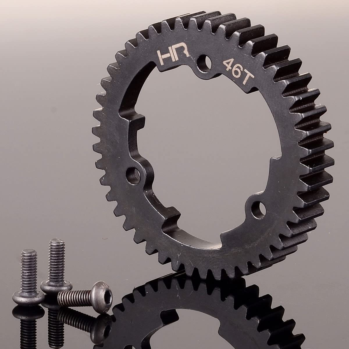 6448 Hot Racing 45#Steel 46T 1 Mod Hardened Steel Spur Gear for Traxxas 1/10 E-Revo 2.0 VXL 1/5 X-Maxx Maxx 1/7 XO-1 (46T)