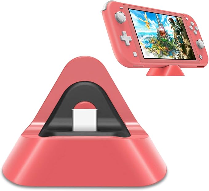 FYOUNG Station de Chargeur Portable pour Nintendo Switch Lite et Nintendo Switch, Station de