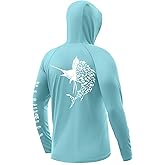 Palmyth Fishing Hoodie for Men Long Sleeve Sun Protection Shirts UPF 50+ Hooded with Neck Gaiter