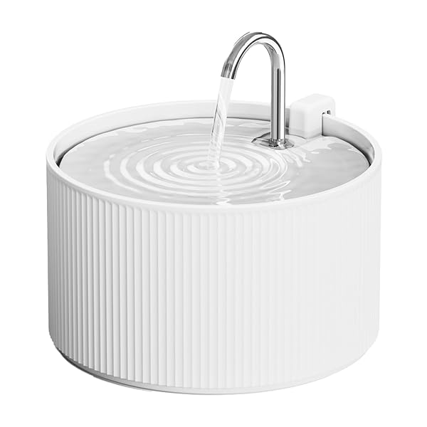 PAWSPIK CERAMIC SERENITY PET WATER FOUNTAIN – FAUCET-STYLE...