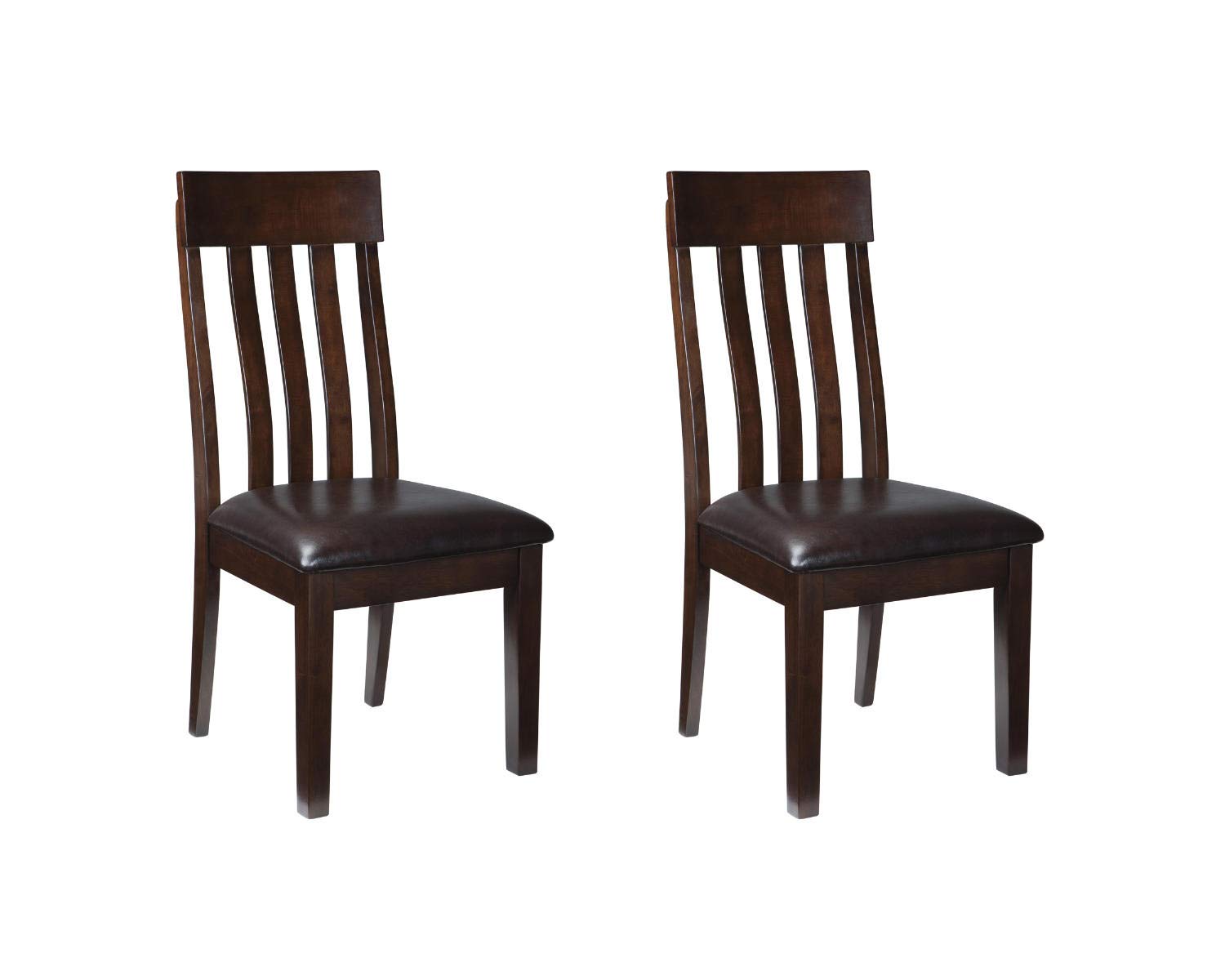 Photo 1 of *************ONE CHAIR HAS A BROKEN LEG***************
Signature Design by Ashley D596-01 Dining Side Chair, 0, Dark Brown