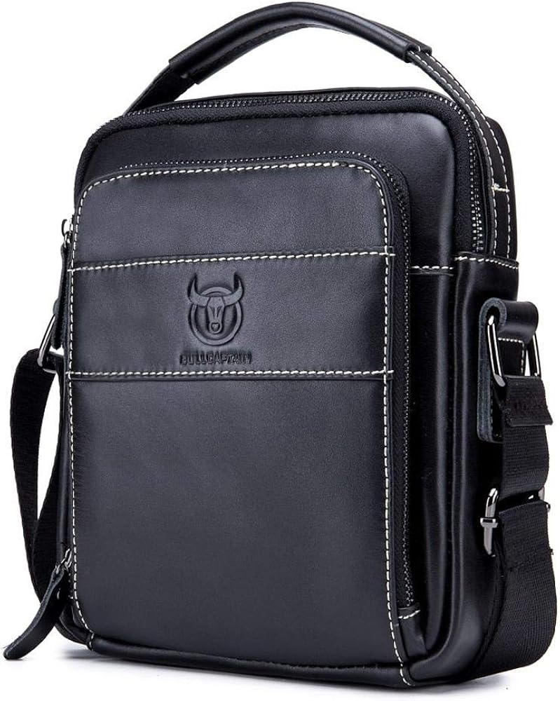 Men's leather shoulder bag first layer cowhide retro messenger bag