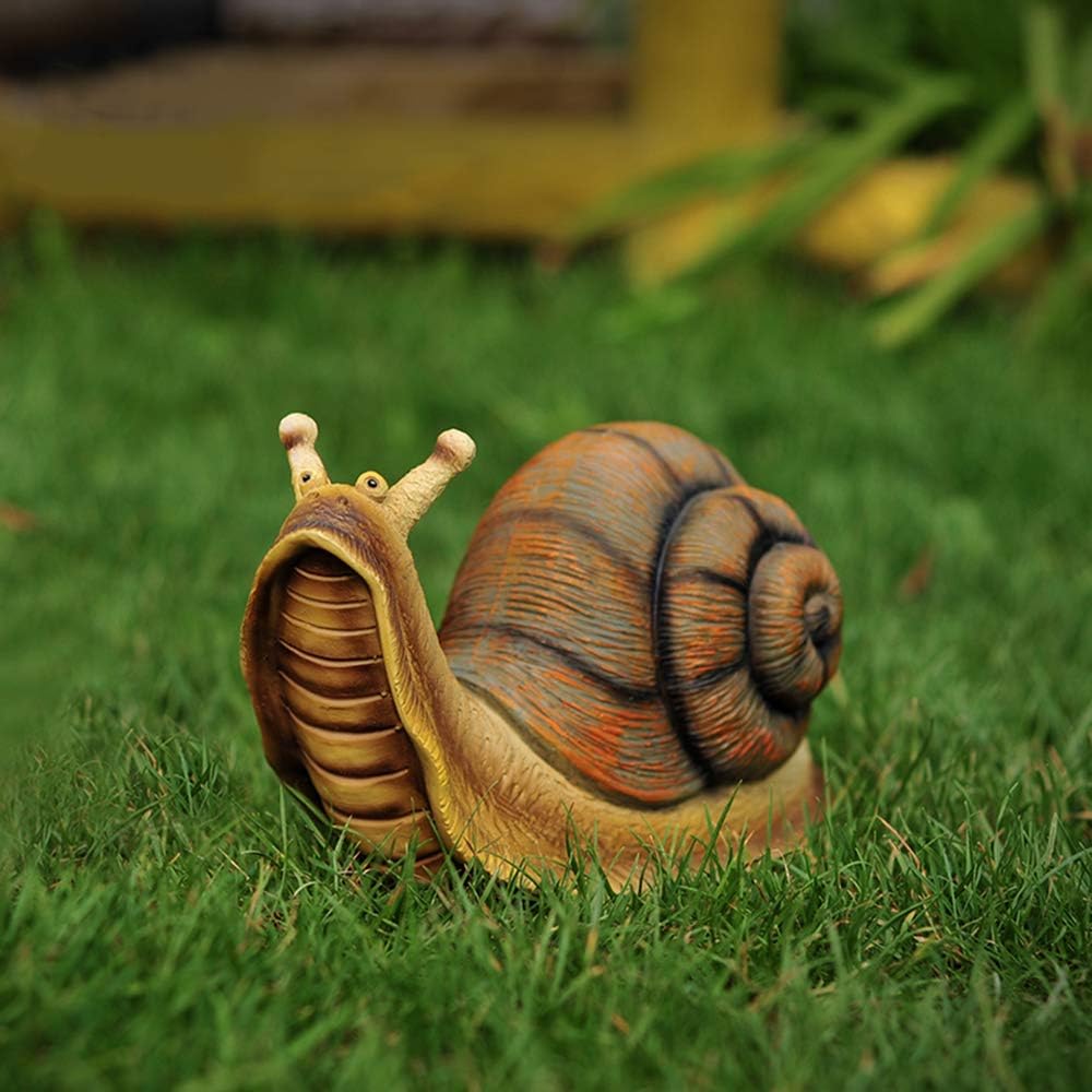 Amazon Com Danmu 1pc Of Polyresin Snail Statue For Home Garden
