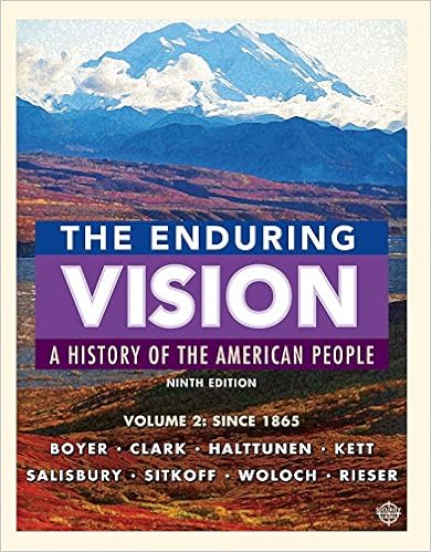  The Enduring Vision Volume Ii Since 1865 Ebook Boyer Paul S Clark Clifford E Halttunen Karen Kett Joseph F Salisbury Neal Kindle Store