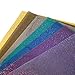 David accessories Holographic Printed Faux Leather Sheet Dot Pattern Laser Synthetic Leather Fabric 7 Pcs 8
