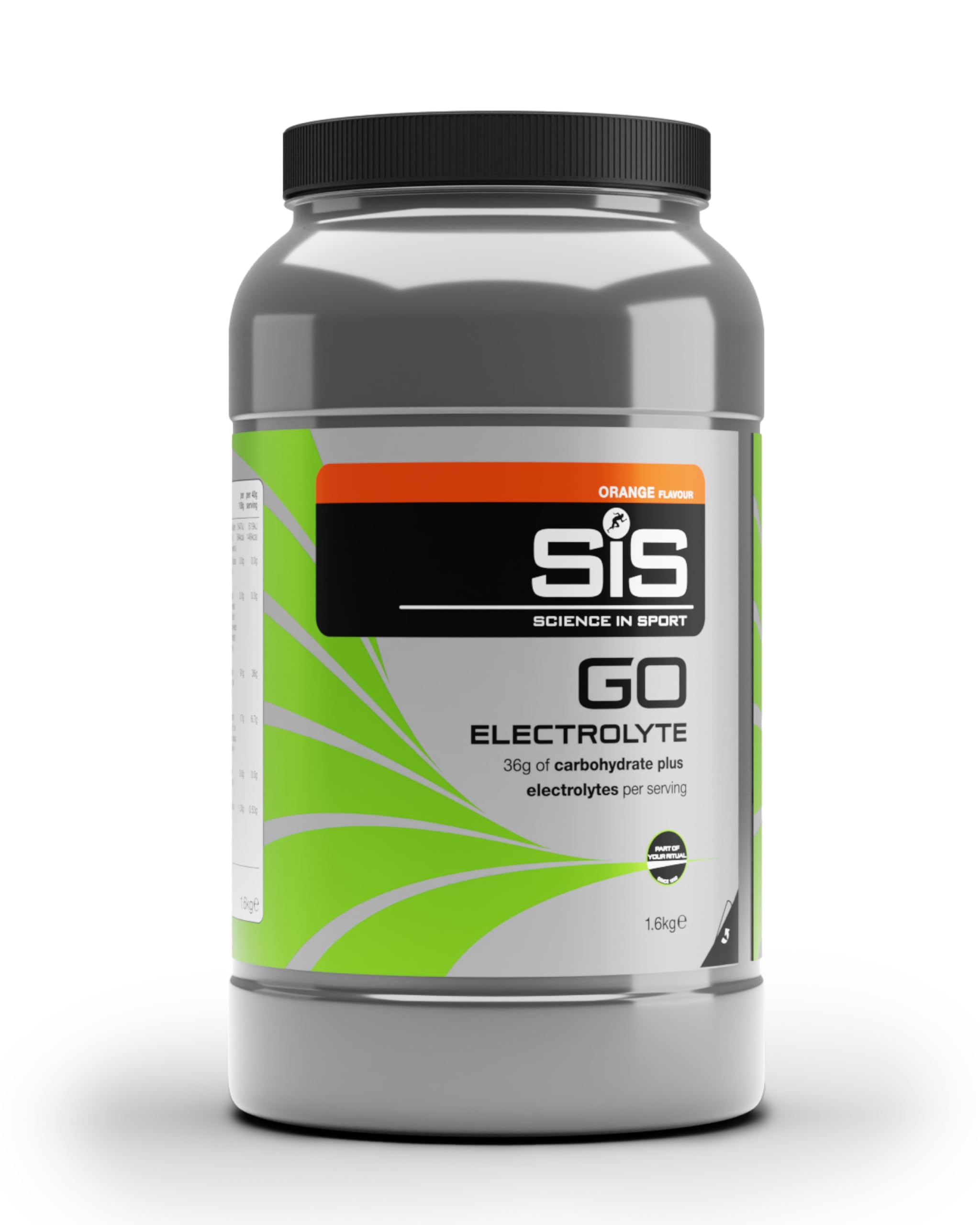 Science In Sport GO Electrolyte Powder Energy Drinks, High Carbohydrates and Sodium, Orange Flavour, 40 Servings Per 1.6kg