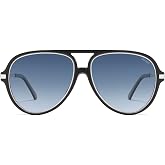 SOJOS Trendy Polarized Aviator Sunglasses for Women Men, Large Retro 80s 90s Vintage Shades SJ2684