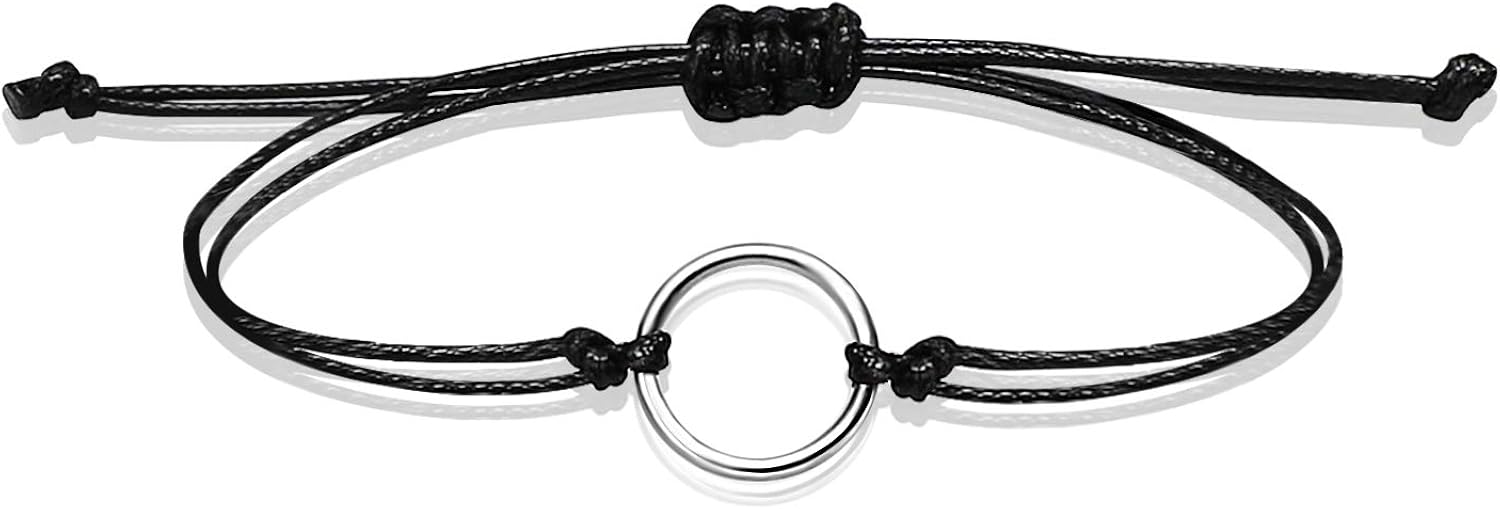 Mother Daughter Bracelets Set Matching Cord String Bracelet Gift from Mom to Daughter Relationship Handmade Wish Jewellery for Women Girls (3pcs) - Image 4