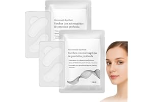 Microneedle Eye Mask for Anti-Aging & Hydration – Dissolving Microcone Eye Patches with Hyaluronic Acid & Collagen, Reduce Fi