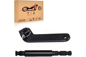 TDZ MOTO TDZ Black 2PC Steel Inner Shifter Lever Shaft Kit for 1984-2016 Touring Road Glide/Street Glide/Road King/Electra Glide/Tri Glide Replace for 33709-82A & 33718-82B