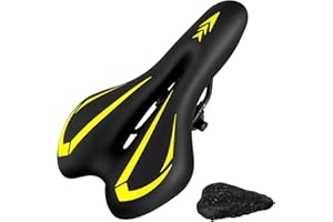 New Gel Bike Seat for Men & Women, Mjkeomo Waterproof Bicycle Seat Breathable Mountain Bike Saddle Gel Bicycle Saddle for MTB