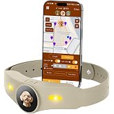 NBSUN GPS Dog Collar Fence System with Free App, Electric Wireless Dog Fence (Off White)