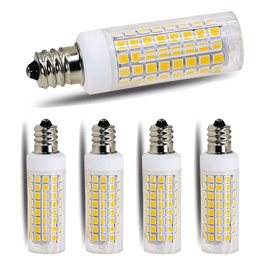 Photo 1 of **ONLY 4**
Da FENG E11 led Bulb 75w 100w Halogen Bulbs Replacement, JD T4 e11 Mini Candelabra Base 110V 120V 130 Voltage Input Light Bulbs, Daylight White 6000K Pack of 4