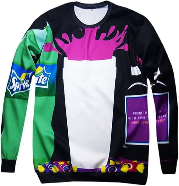 Europe Cotton Lean Crewneck Part2 Sweatshirts Promethazine Codeine Dirty Sprite At Amazon Women S Clothing Store