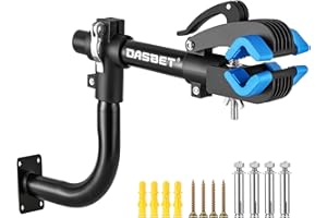 DASBET Bent Bike Repair Stand | Wall Mounted Bike Work Stand with Adjustable Clamp Bench Mount Bike Stand Bicycle Maintenance