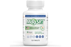 Jigsaw Health MagSRT | Magnesium Supplement with Vitamin B6, Folate & B12 | 120 Tablets | 30 Servings