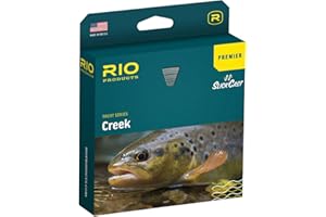RIO Products Premier Creek Fly Fishing Line, Floating Trout Series, Accurate Line Design with Long Back Taper, Low Stretch & Ultra-Slick Performance, Green/Yellow