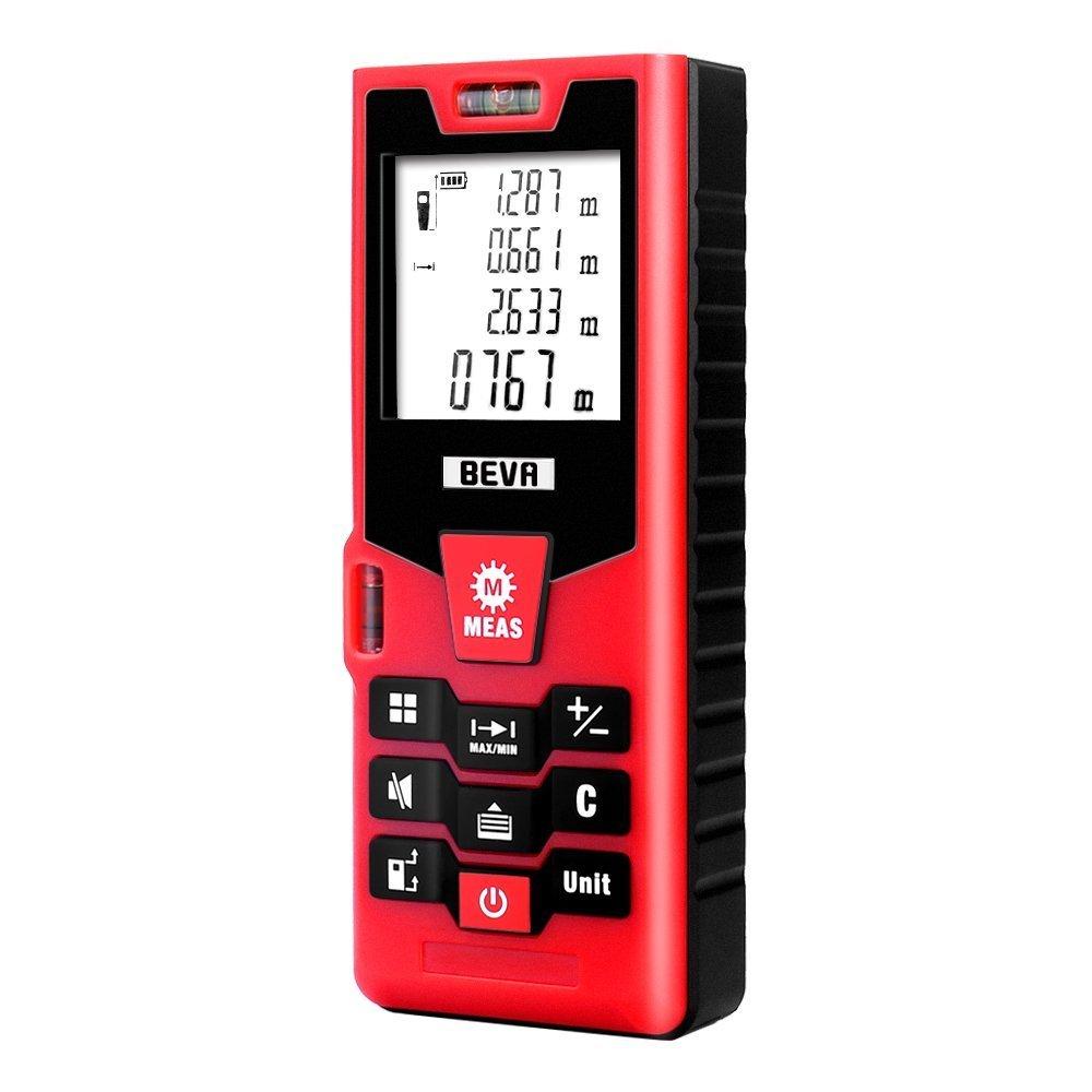 Laser Distance Meter 60m 196ft, BEVA High Precision Laser Measure Tool