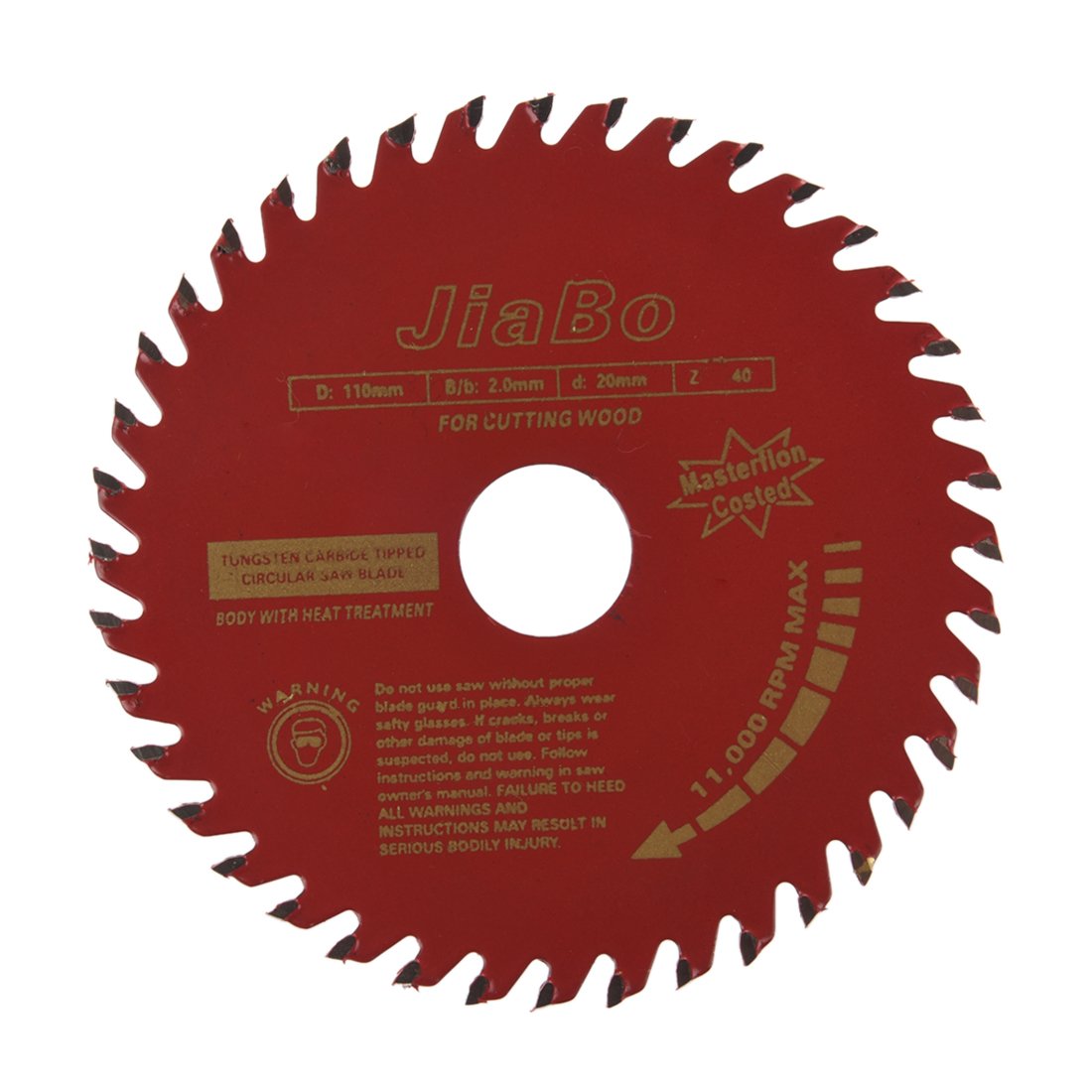 110mm Diameter 40T Rotary T.C.T Metal Saw Blade for Wood Cutting