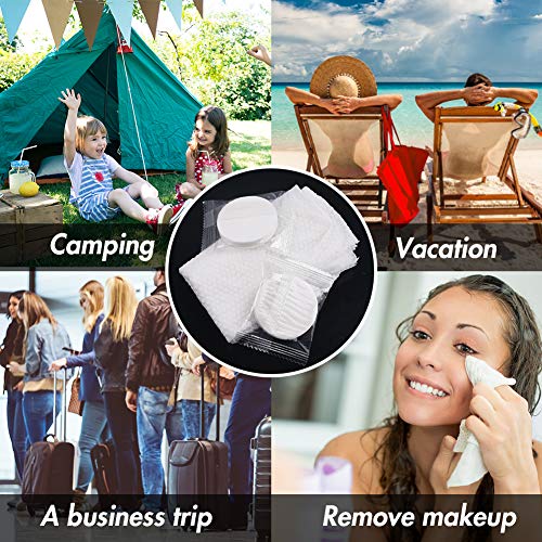 BigOtters Large Compressed Towel, 15 PCS 9.8 x 19.7 inches Hand Towels Tablet Towel Cotton Coin Tissue for Travel Camping Home Bathroom Beauty Salon Outdoor Sports Businesstrip