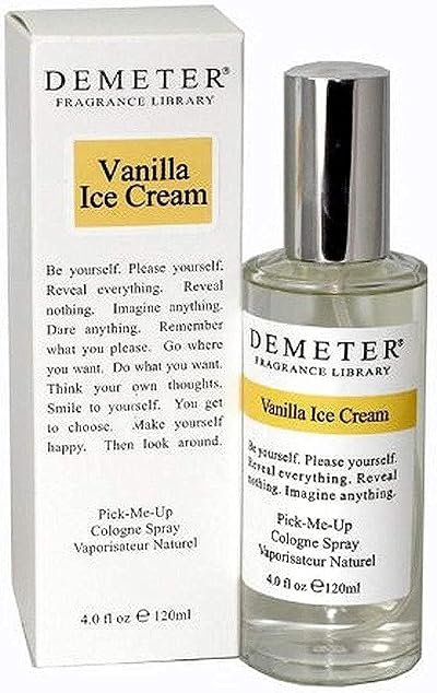 Demeter Vanilla Ice Cream 4 oz Cologne Spray for Women Fresh Aromatic