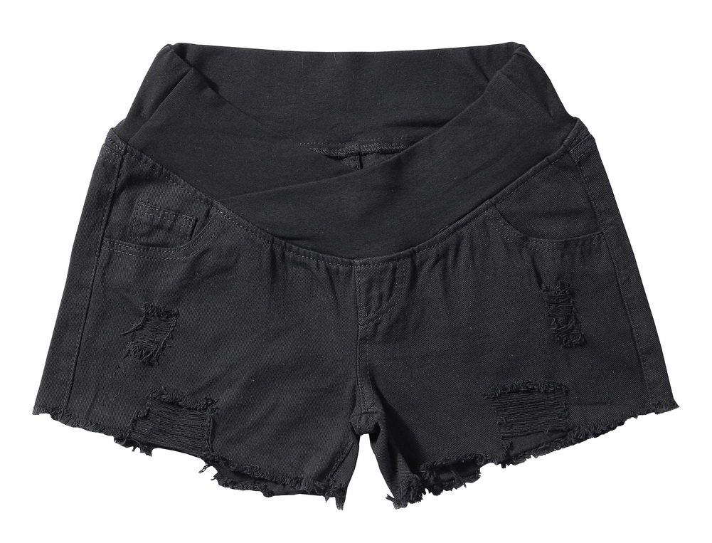 elastic waist maternity shorts