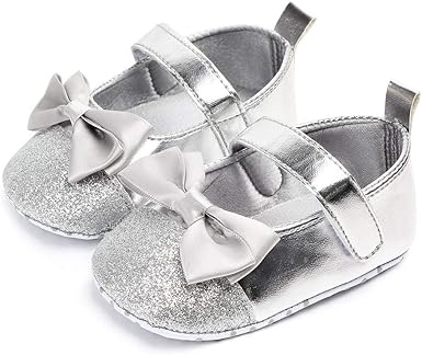 newborn silver shoes