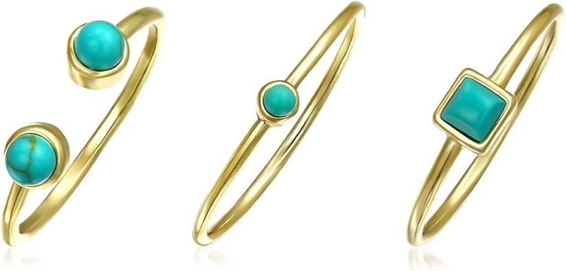 Minimalist CZ 1MM Band Stackable Midi Knuckle Evil Eye Ring 14K Gold Plated 925 Sterling Silver For Women Adjustable