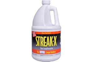 RVTECH Streak-X Cargo + Enclosed Trailers Instant RV Black Streak Remover - Race Hauler Stain Smoke Soot Bird Dropping Sap Brake Dust Tar Pro-Strength Cleaner Wash | 1 Gallon