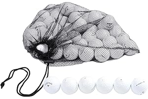 Clean Green Golf Balls Recycled & Used Golf Balls for 48 Callaway Golf Balls Brand Mix - Recycled & Used Golf Balls in Bulk Good Condition - Includes Mesh Carrying Bag